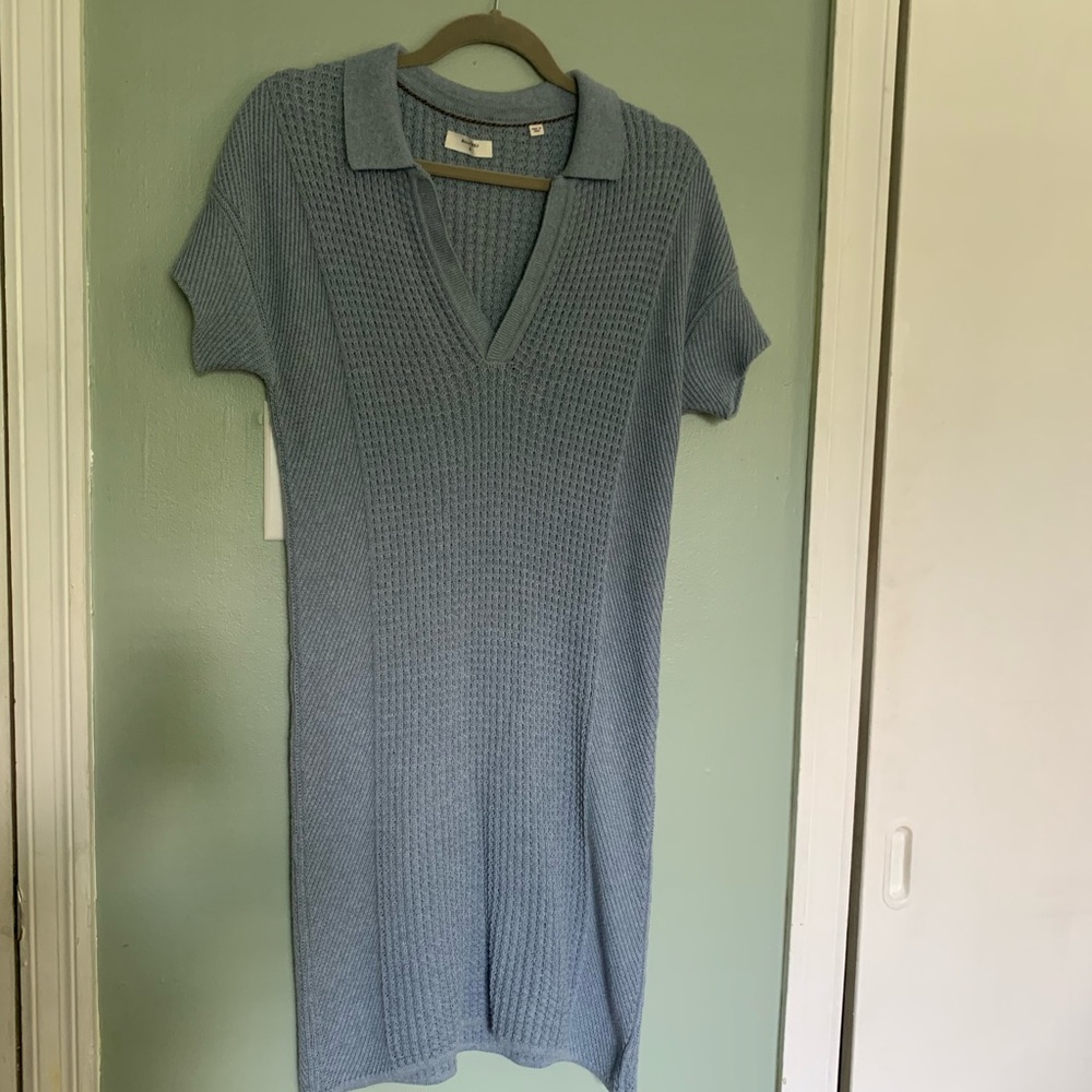 Billy Reid Light Blue Knit Polo dress SAMPLE!